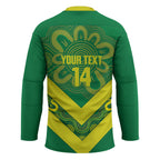 Australia Wheelaroos Rugby Custom Hockey Jersey Go Aussie Kangaroo Indigenous Art