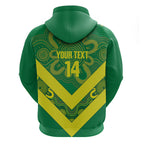 Australia Wheelaroos Rugby Custom Hoodie Go Aussie Kangaroo Indigenous Art