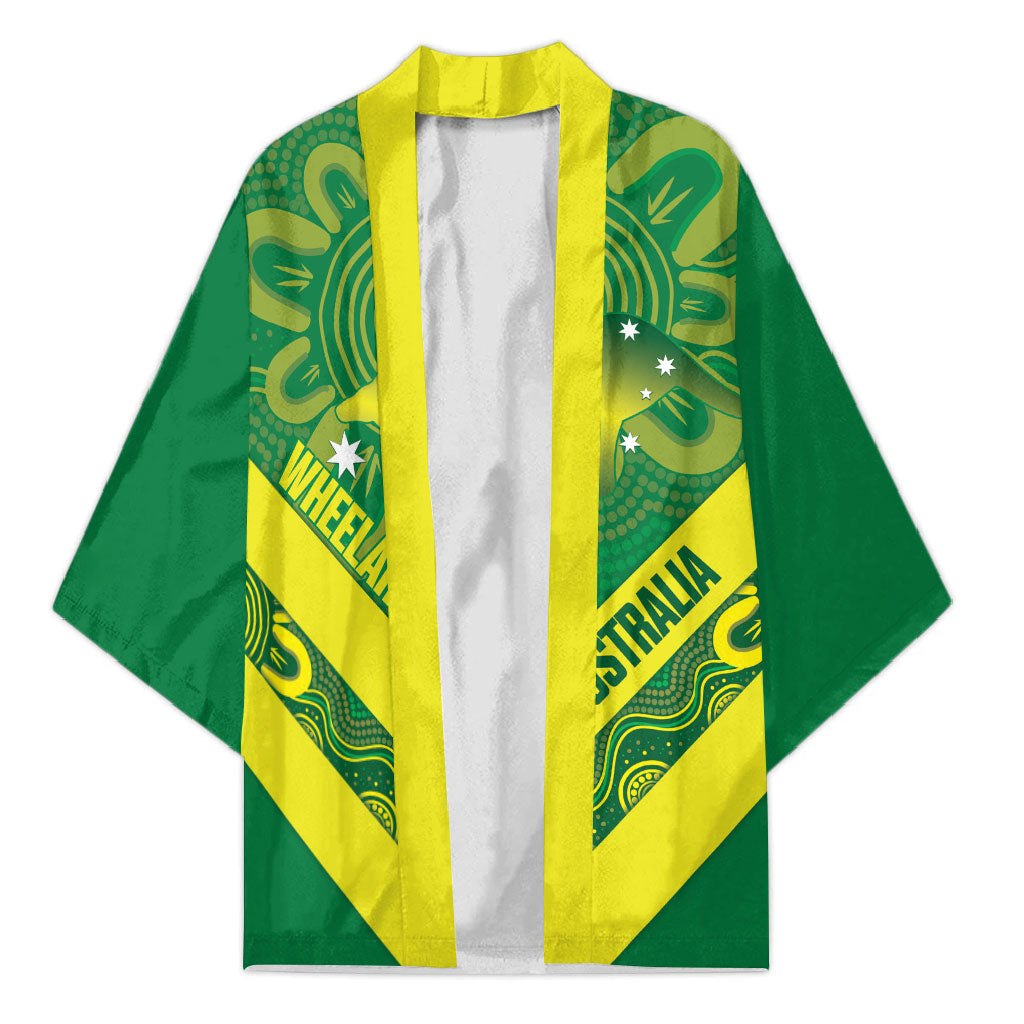 Australia Wheelaroos Rugby Custom Kimono Go Aussie Kangaroo Indigenous Art