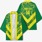 Australia Wheelaroos Rugby Custom Kimono Go Aussie Kangaroo Indigenous Art