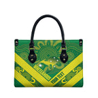 Australia Wheelaroos Rugby Custom Leather Bag Go Aussie Kangaroo Indigenous Art