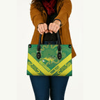 Australia Wheelaroos Rugby Custom Leather Bag Go Aussie Kangaroo Indigenous Art