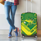 Australia Wheelaroos Rugby Custom Luggage Cover Go Aussie Kangaroo Indigenous Art