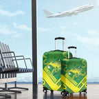 Australia Wheelaroos Rugby Custom Luggage Cover Go Aussie Kangaroo Indigenous Art