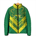 Australia Wheelaroos Rugby Custom Padded Jacket Go Aussie Kangaroo Indigenous Art