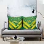 Australia Wheelaroos Rugby Custom Pillow Cover Go Aussie Kangaroo Indigenous Art