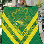 Australia Wheelaroos Rugby Custom Quilt Go Aussie Kangaroo Indigenous Art