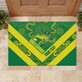 Australia Wheelaroos Rugby Custom Rubber Doormat Go Aussie Kangaroo Indigenous Art