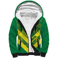 Australia Wheelaroos Rugby Custom Sherpa Hoodie Go Aussie Kangaroo Indigenous Art