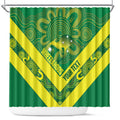 Australia Wheelaroos Rugby Custom Shower Curtain Go Aussie Kangaroo Indigenous Art
