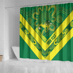 Australia Wheelaroos Rugby Custom Shower Curtain Go Aussie Kangaroo Indigenous Art