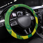 Australia Wheelaroos Rugby Steering Wheel Cover Go Aussie Kangaroo Indigenous Art