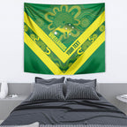 Australia Wheelaroos Rugby Custom Tapestry Go Aussie Kangaroo Indigenous Art