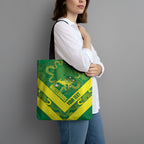 Australia Wheelaroos Rugby Custom Tote Bag Go Aussie Kangaroo Indigenous Art