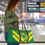 Australia Wheelaroos Rugby Custom Travel Bag Go Aussie Kangaroo Indigenous Art