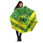 Australia Wheelaroos Rugby Custom Umbrella Go Aussie Kangaroo Indigenous Art