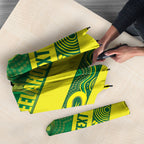 Australia Wheelaroos Rugby Custom Umbrella Go Aussie Kangaroo Indigenous Art