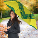 Australia Wheelaroos Rugby Custom Umbrella Go Aussie Kangaroo Indigenous Art