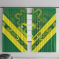 Australia Wheelaroos Rugby Custom Window Curtain Go Aussie Kangaroo Indigenous Art