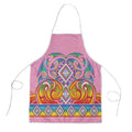 Rainbow Ngaru Taniko With Aotearoa Maori Tattoo Apron