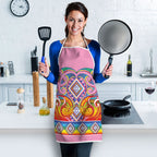 Rainbow Ngaru Taniko With Aotearoa Maori Tattoo Apron