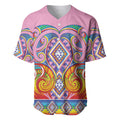 Rainbow Ngaru Taniko With Aotearoa Maori Tattoo Baseball Jersey