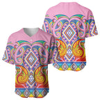 Rainbow Ngaru Taniko With Aotearoa Maori Tattoo Baseball Jersey