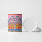 Rainbow Ngaru Taniko With Aotearoa Maori Tattoo Ceramic Mug