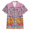 Rainbow Ngaru Taniko With Aotearoa Maori Tattoo Hawaiian Shirt