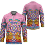 Rainbow Ngaru Taniko With Aotearoa Maori Tattoo Hockey Jersey