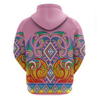 Rainbow Ngaru Taniko With Aotearoa Maori Tattoo Hoodie
