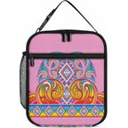 Rainbow Ngaru Taniko With Aotearoa Maori Tattoo Lunch Bag