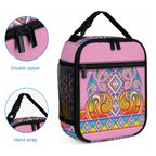 Rainbow Ngaru Taniko With Aotearoa Maori Tattoo Lunch Bag