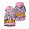 Rainbow Ngaru Taniko With Aotearoa Maori Tattoo Pet Hoodie