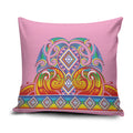 Rainbow Ngaru Taniko With Aotearoa Maori Tattoo Pillow Cover