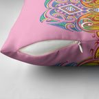 Rainbow Ngaru Taniko With Aotearoa Maori Tattoo Pillow Cover