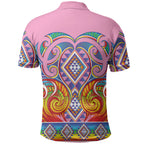 Rainbow Ngaru Taniko With Aotearoa Maori Tattoo Polo Shirt