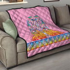 Rainbow Ngaru Taniko With Aotearoa Maori Tattoo Quilt