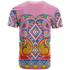 Rainbow Ngaru Taniko With Aotearoa Maori Tattoo T Shirt