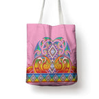 Rainbow Ngaru Taniko With Aotearoa Maori Tattoo Tote Bag