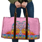 Rainbow Ngaru Taniko With Aotearoa Maori Tattoo Travel Bag