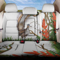 Australia Superb Lyrebird Back Car Seat Cover Aussie Map - Rainforest Vibes