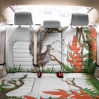 Australia Superb Lyrebird Back Car Seat Cover Aussie Map - Rainforest Vibes