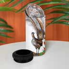 Australia Superb Lyrebird 4 in 1 Can Cooler Tumbler Aussie Map - Rainforest Vibes