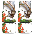 Australia Superb Lyrebird Car Mats Aussie Map - Rainforest Vibes