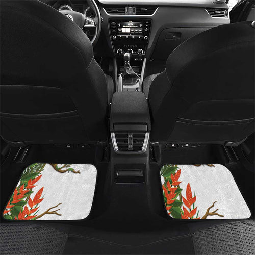 Australia Superb Lyrebird Car Mats Aussie Map - Rainforest Vibes