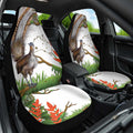 Australia Superb Lyrebird Car Seat Cover Aussie Map - Rainforest Vibes