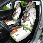 Australia Superb Lyrebird Car Seat Cover Aussie Map - Rainforest Vibes
