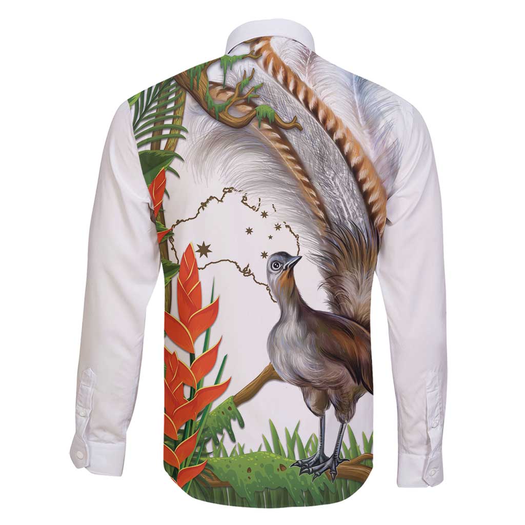 Australia Superb Lyrebird Family Matching Mermaid Dress and Hawaiian Shirt Aussie Map - Rainforest Vibes