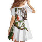 Australia Superb Lyrebird Family Matching Summer Maxi Dress and Hawaiian Shirt Aussie Map - Rainforest Vibes